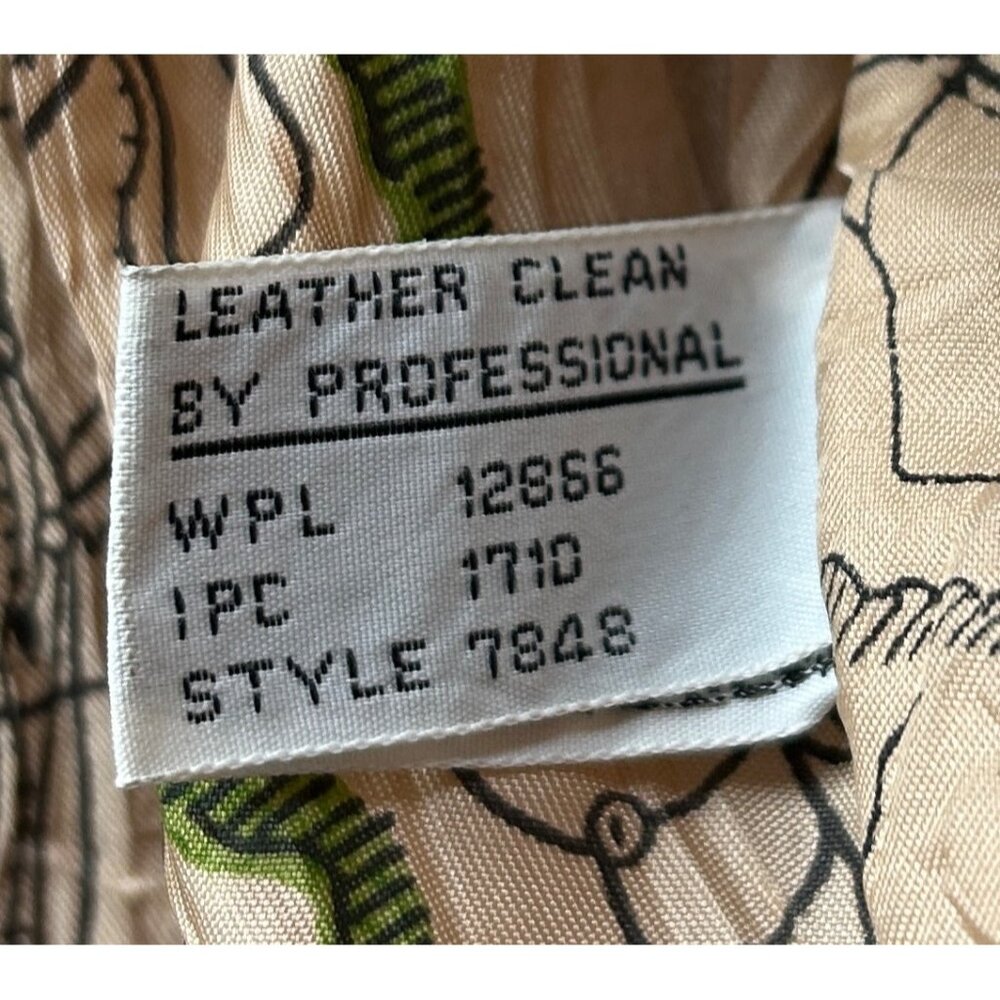 Hill & Archer Leather Bomber Jacket Mens 44R Black Map Lining Made in Korea Vtg - Picture 4 of 12